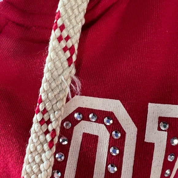 E5 CLASSICS WOMENS OU ZIPPERED HOODIE WITH BLING SIZE MEDIUM - Picture 11 of 12